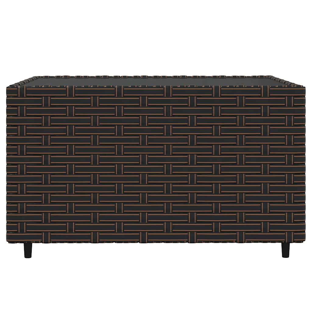 4 részes barna polyrattan kerti ülőgarnitúra párnákkal 8