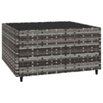 3 részes szürke polyrattan kerti ülőgarnitúra párnákkal 5