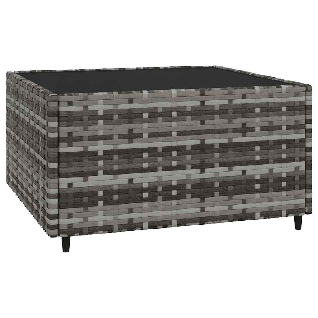 3 részes szürke polyrattan kerti ülőgarnitúra párnákkal 5