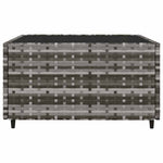 3 részes szürke polyrattan kerti ülőgarnitúra párnákkal 6