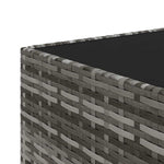 3 részes szürke polyrattan kerti ülőgarnitúra párnákkal 9