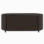 4 részes barna polyrattan kerti ülőgarnitúra párnákkal 8