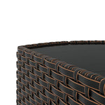 4 részes barna polyrattan kerti ülőgarnitúra párnákkal 9