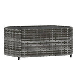 4 részes szürke polyrattan kerti ülőgarnitúra párnákkal 7