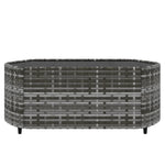 4 részes szürke polyrattan kerti ülőgarnitúra párnákkal 8