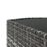 4 részes szürke polyrattan kerti ülőgarnitúra párnákkal 9