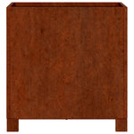 Rozsda színű corten acél növénytartó lábbal 40 x 40 x 40 cm 5