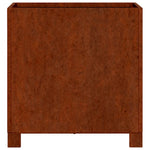 Rozsda színű corten acél növénytartó lábbal 40 x 40 x 40 cm 6