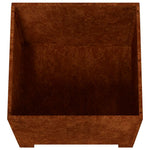 Rozsda színű corten acél növénytartó lábbal 40 x 40 x 40 cm 8