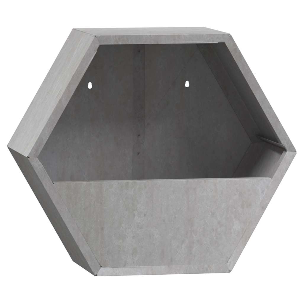 2 db rozsda színű corten acél fali növénytartó 30 x 10 x 25 cm 4