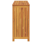 Tömör akácfa kerti tálalóasztal 110 x 35 x 75 cm 7