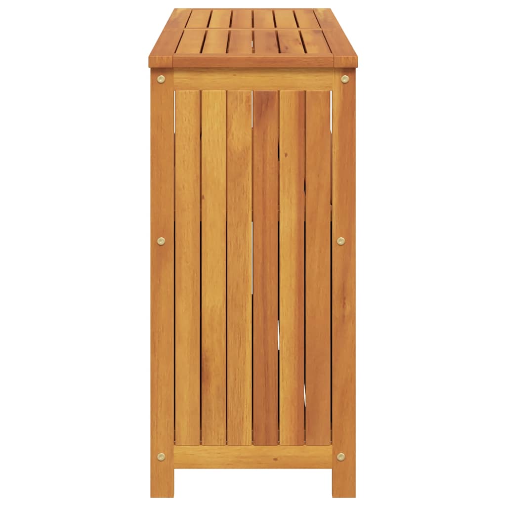 Tömör akácfa kerti tálalóasztal 110 x 35 x 75 cm 7