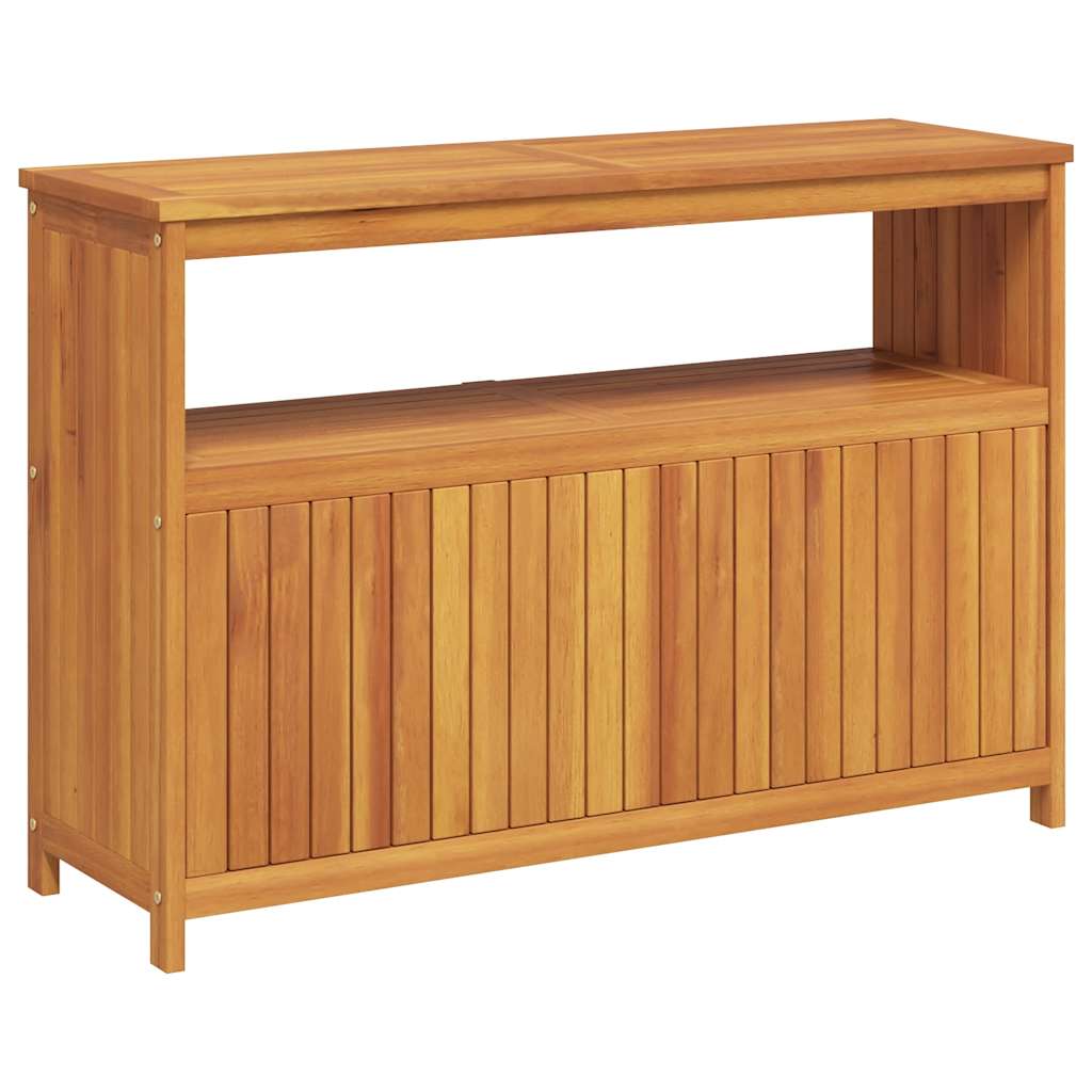 Tömör akácfa kerti tálalóasztal 110 x 35 x 75 cm 6