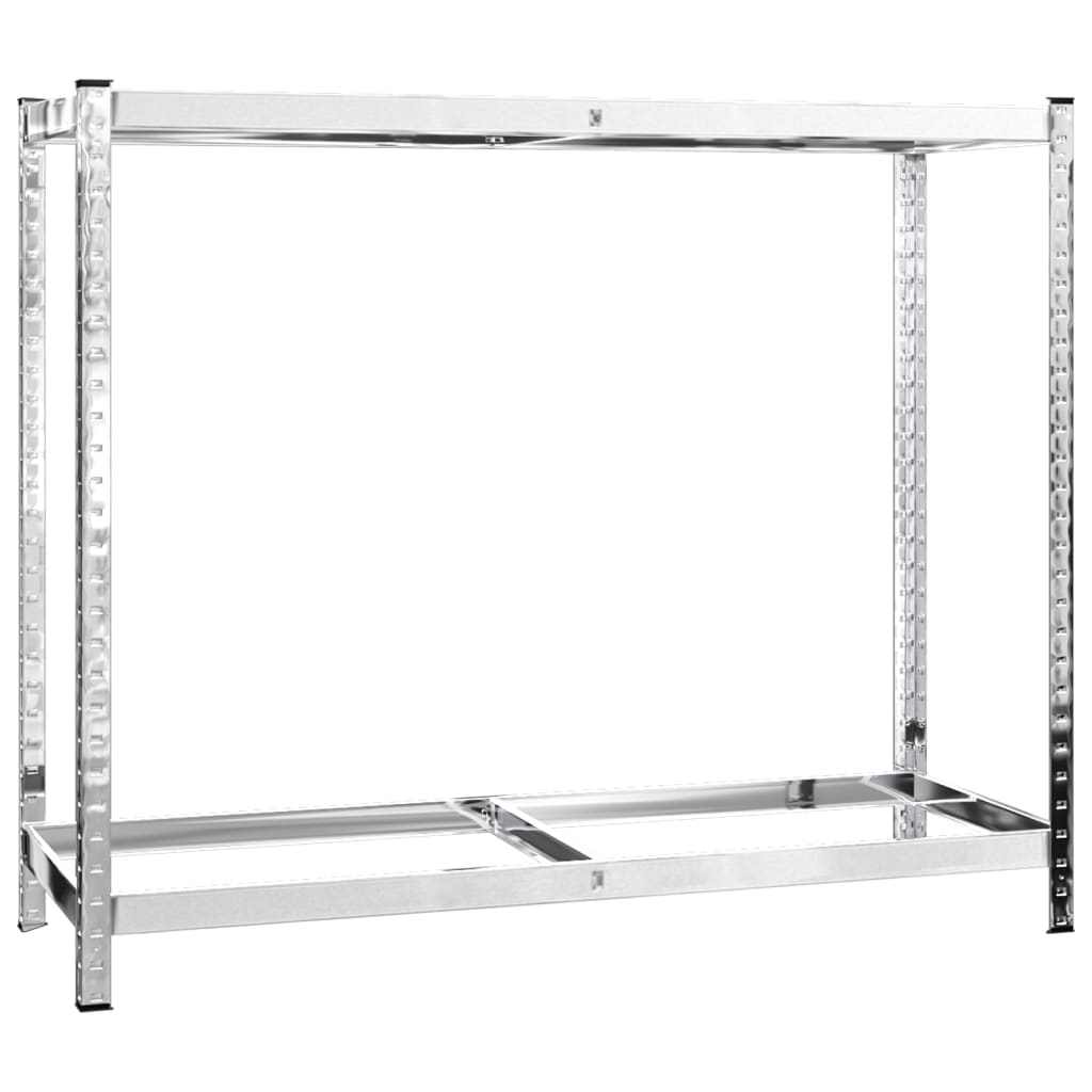 3 db ezüstszínű 2 szintes acél gumiabroncstartó 110x40x110 cm 4