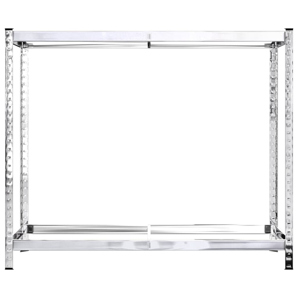 3 db ezüstszínű 2 szintes acél gumiabroncstartó 110x40x110 cm 5