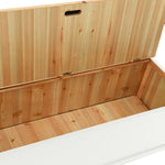 Fehér tömör fenyőfa pad 107 x 45 x 75,5 cm 8