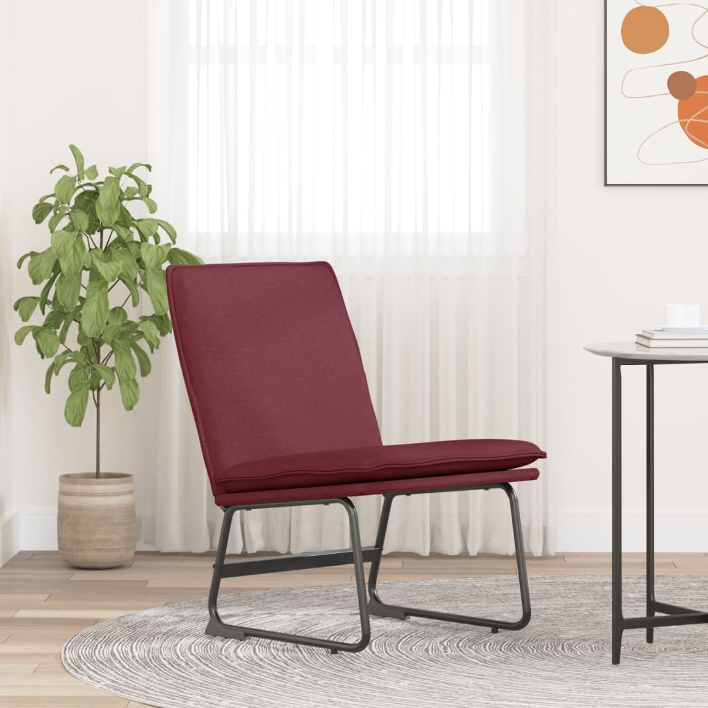 Bordó szövet pihenőszék 52 x 75 x 76 cm