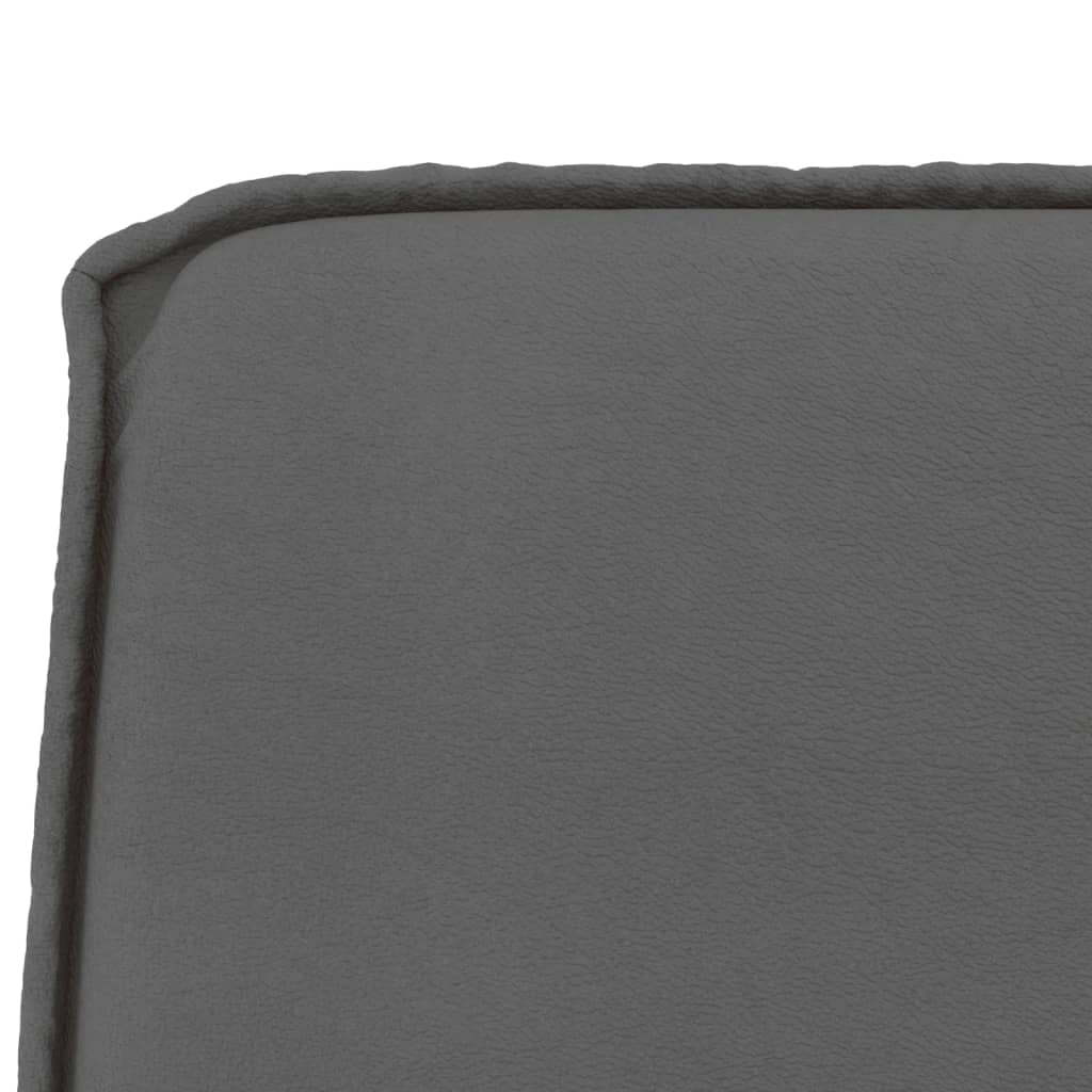 Szürke műbőr pad 100 x 75 x 76 cm 6