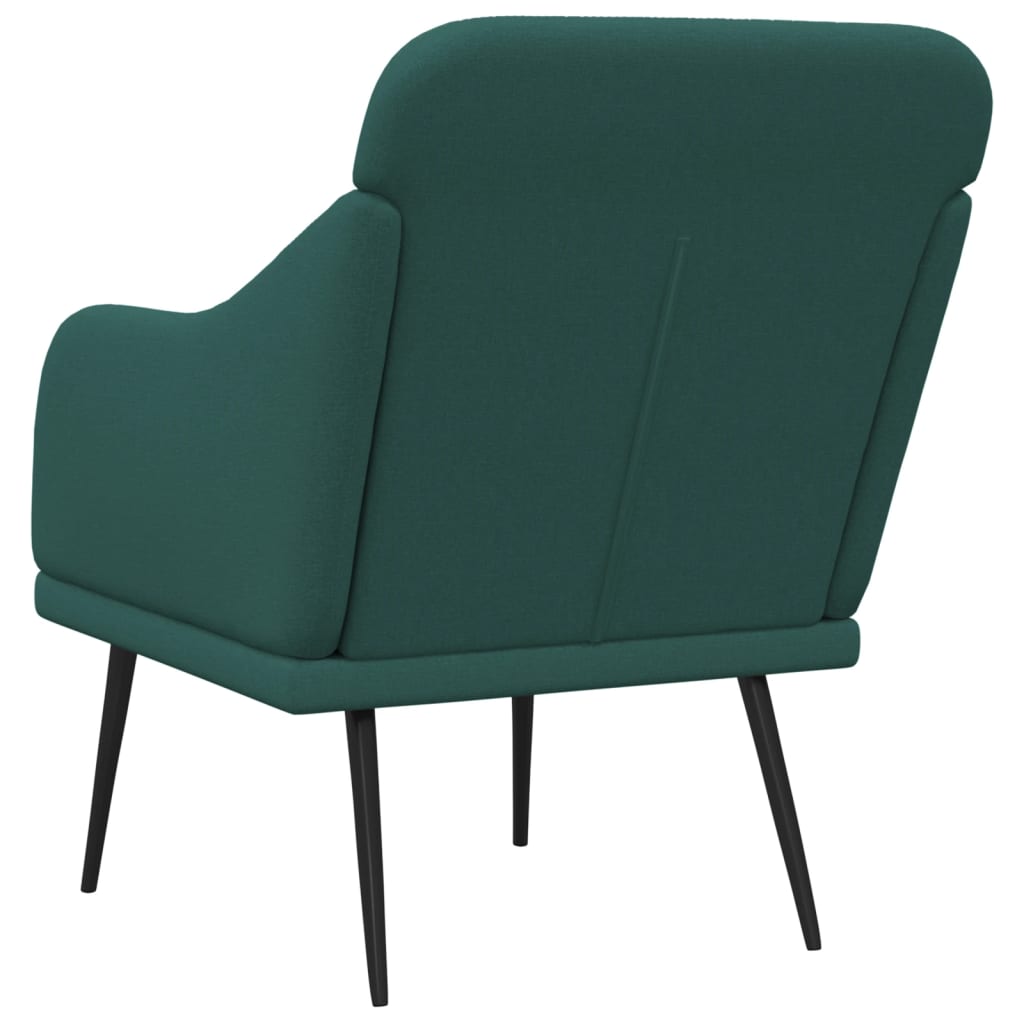 Sötétzöld szövetfotel 63 x 76 x 80 cm 4