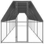 Kültéri horganyzott acél tyúkól 2x12x2 m 2