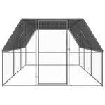 Kültéri horganyzott acél tyúkól 3x6x2 m 2