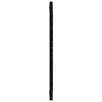 Fekete tömör fenyőfa fali fejtámla 96 x 3 x 91,5 cm 5