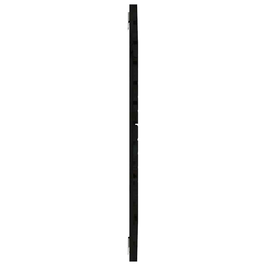 Fekete tömör fenyőfa fali fejtámla 96 x 3 x 91,5 cm 5