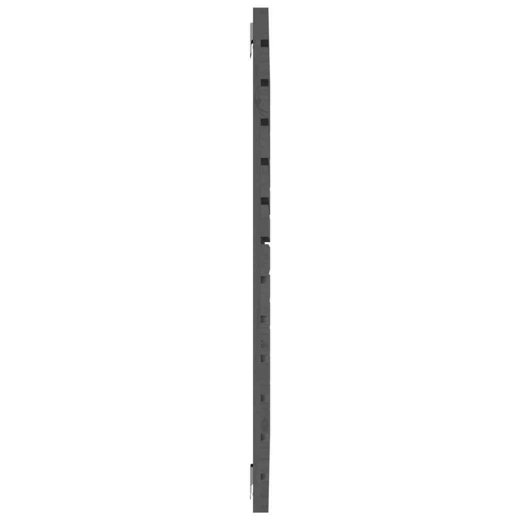 Szürke tömör fenyőfa fali fejtámla 126 x 3 x 91,5 cm 5