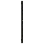 Fekete tömör fenyőfa fali fejtámla 126 x 3 x 91,5 cm 5