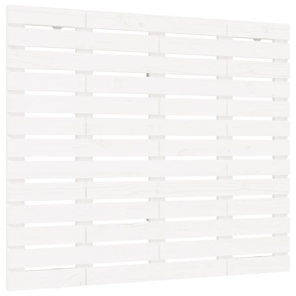 Fehér tömör fenyőfa fali fejtámla 146 x 3 x 91,5 cm 2