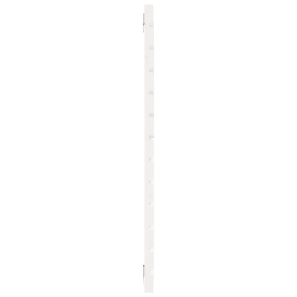 Fehér tömör fenyőfa fali fejtámla 81 x 3 x 91,5 cm 5