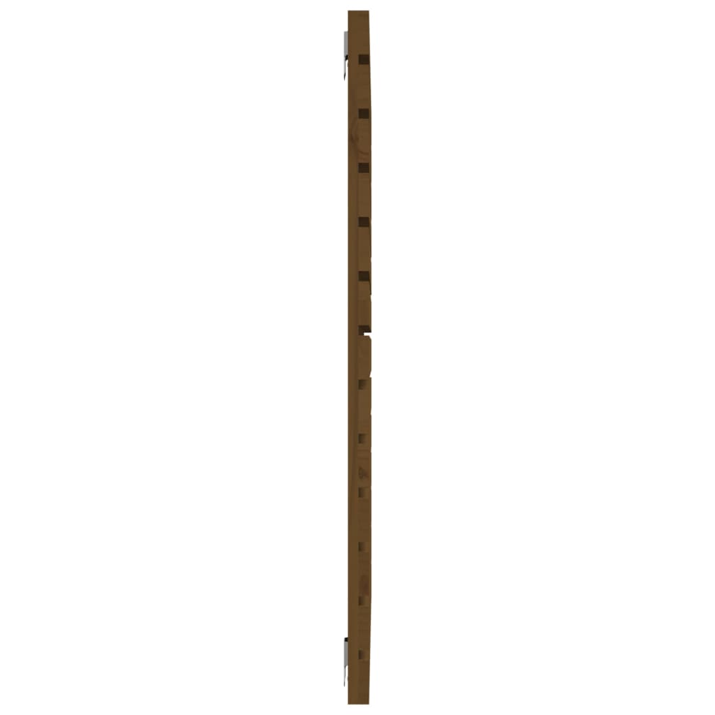 Mézbarna tömör fenyőfa fali fejtámla 81 x 3 x 91,5 cm 5