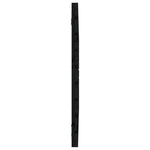 Fekete tömör fenyőfa fali fejtámla 81x3x63 cm 5