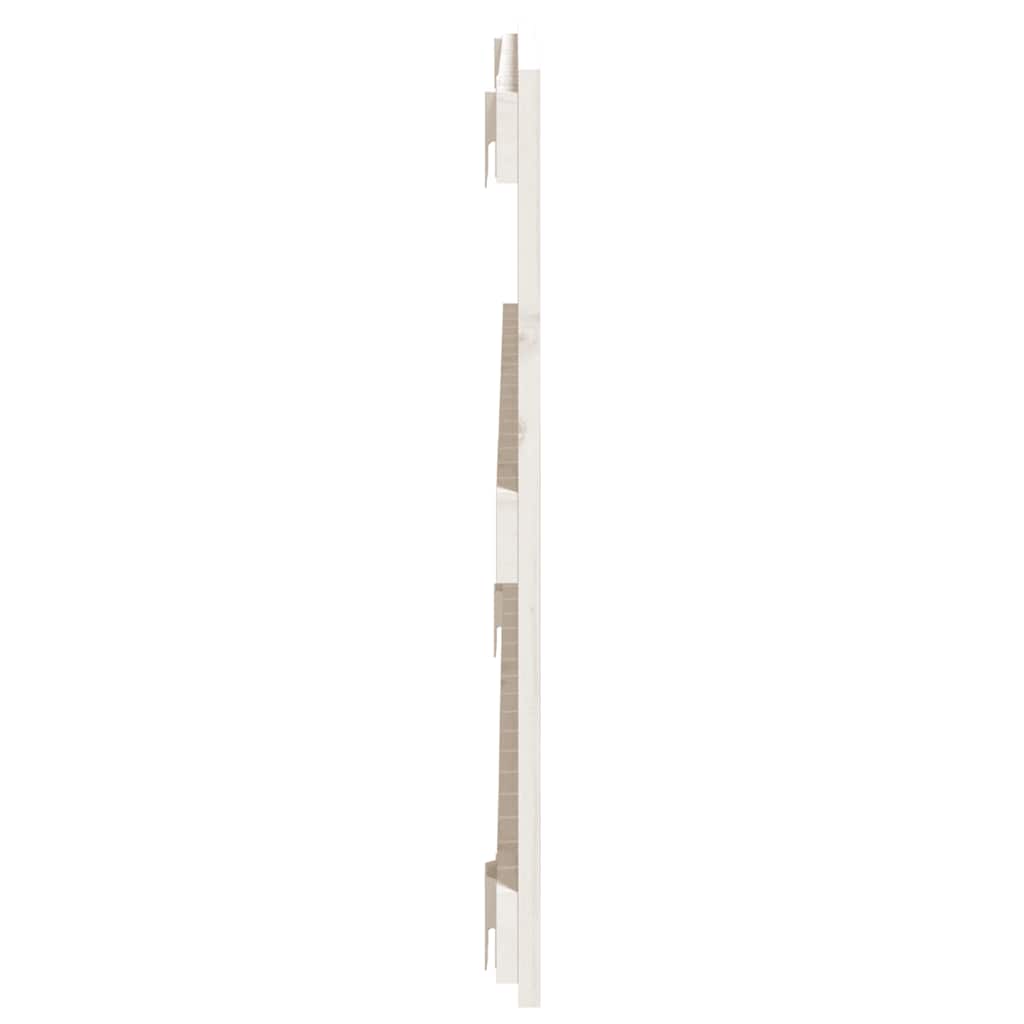 Fehér tömör fenyőfa fali fejtámla 108 x 3 x 60 cm 5