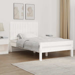 Fehér tömör fenyőfa fali fejtámla 108 x 3 x 60 cm