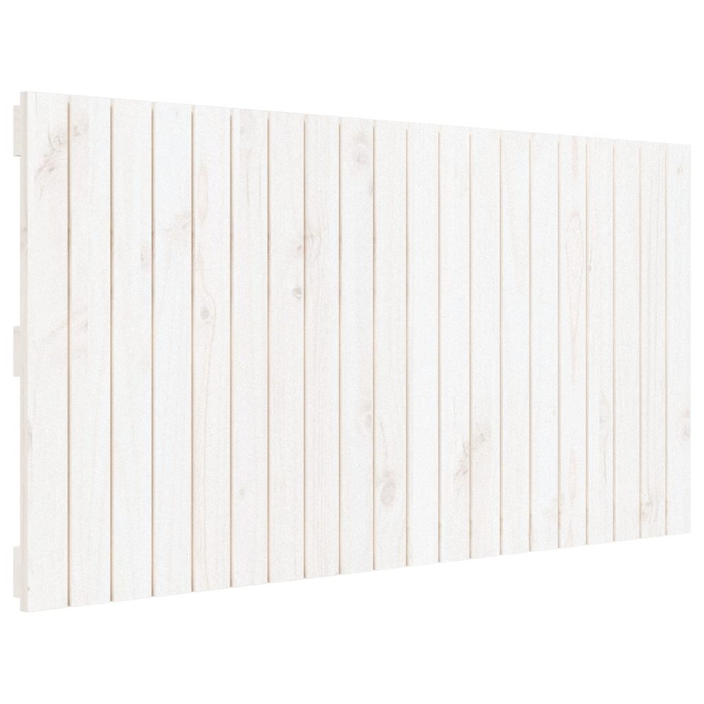 Fehér tömör fenyőfa fali fejtámla 127,5 x 3 x 60 cm 2