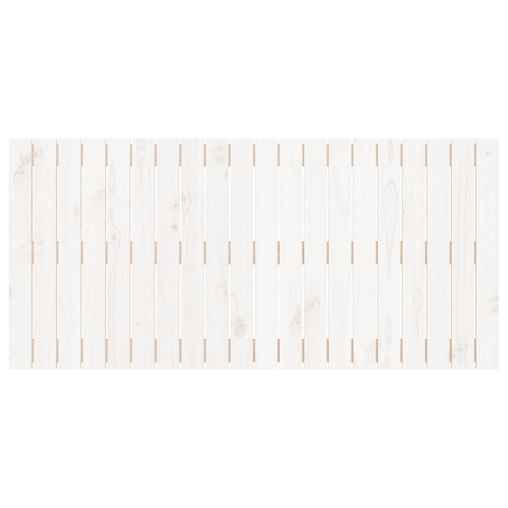 Fehér tömör fenyőfa fali fejtámla 127,5 x 3 x 60 cm 4