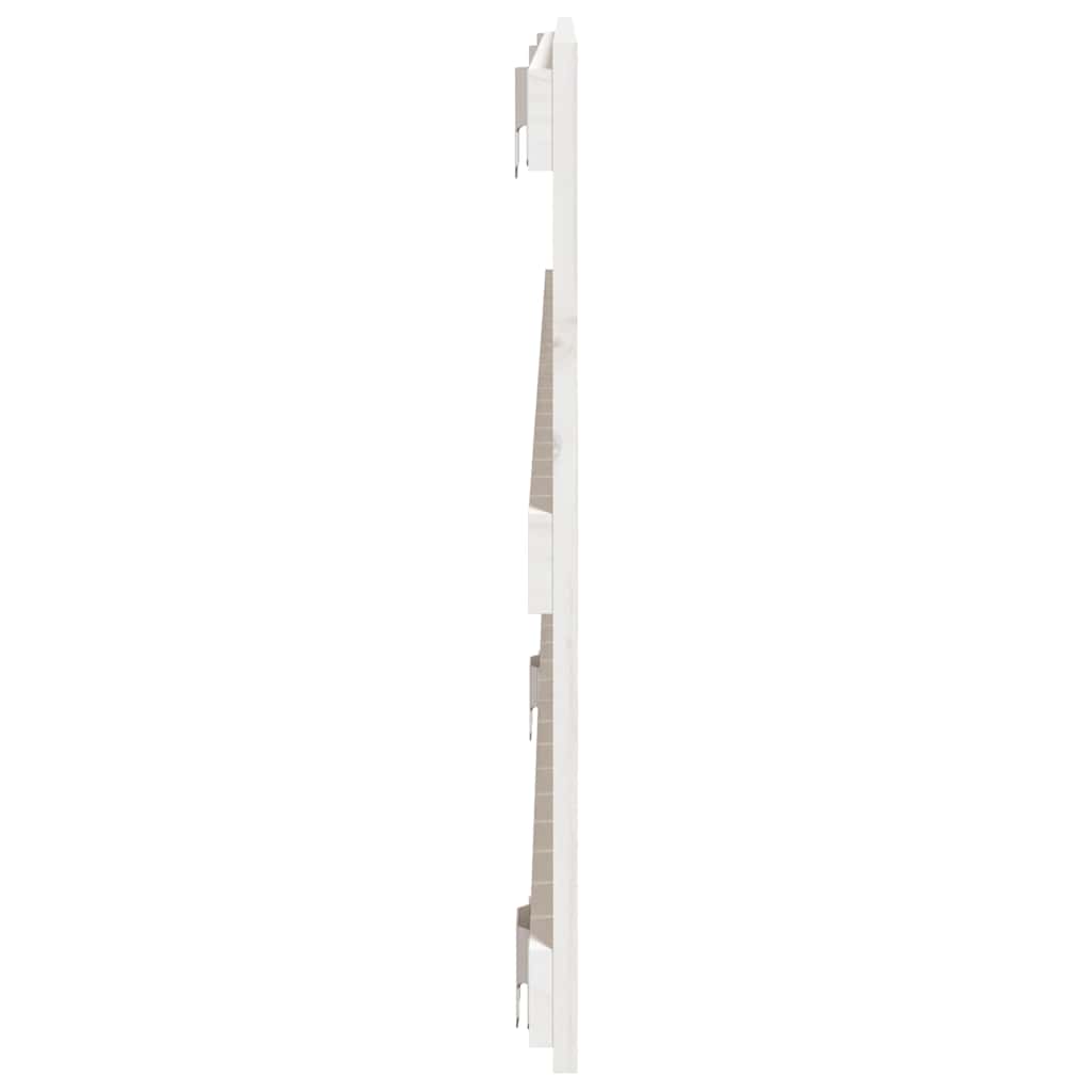 Fehér tömör fenyőfa fali fejtámla 127,5 x 3 x 60 cm 5