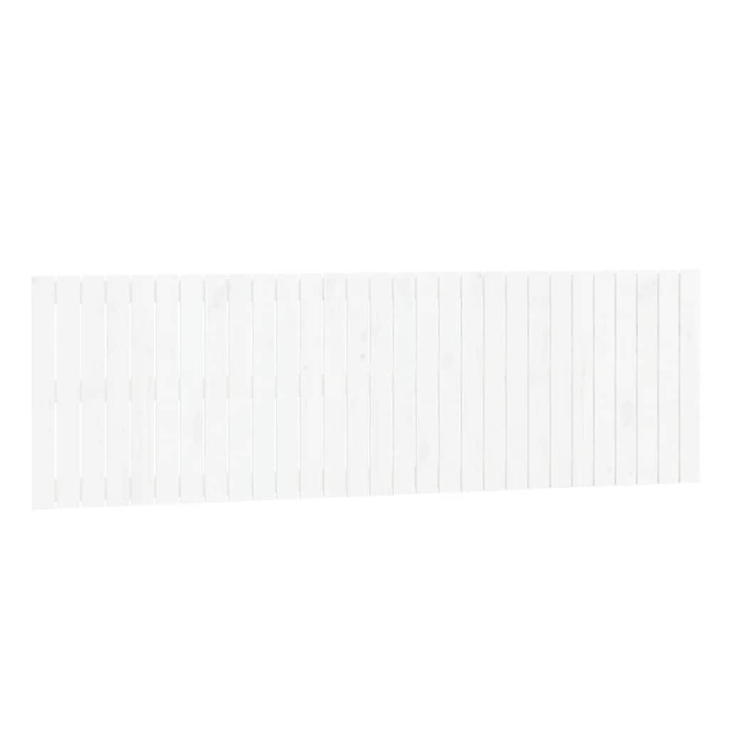 Fehér tömör fenyőfa fali fejtámla 185 x 3 x 60 cm 2