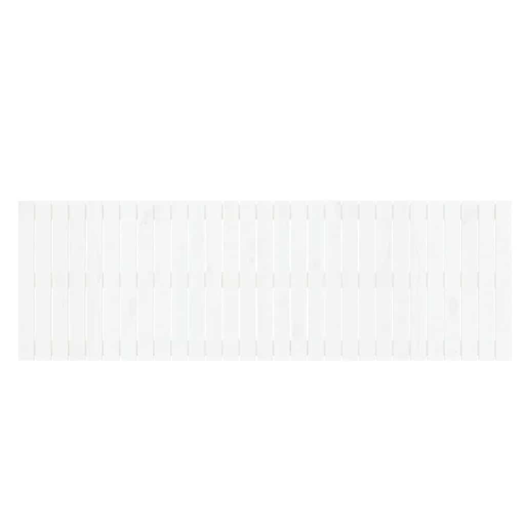 Fehér tömör fenyőfa fali fejtámla 185 x 3 x 60 cm 4