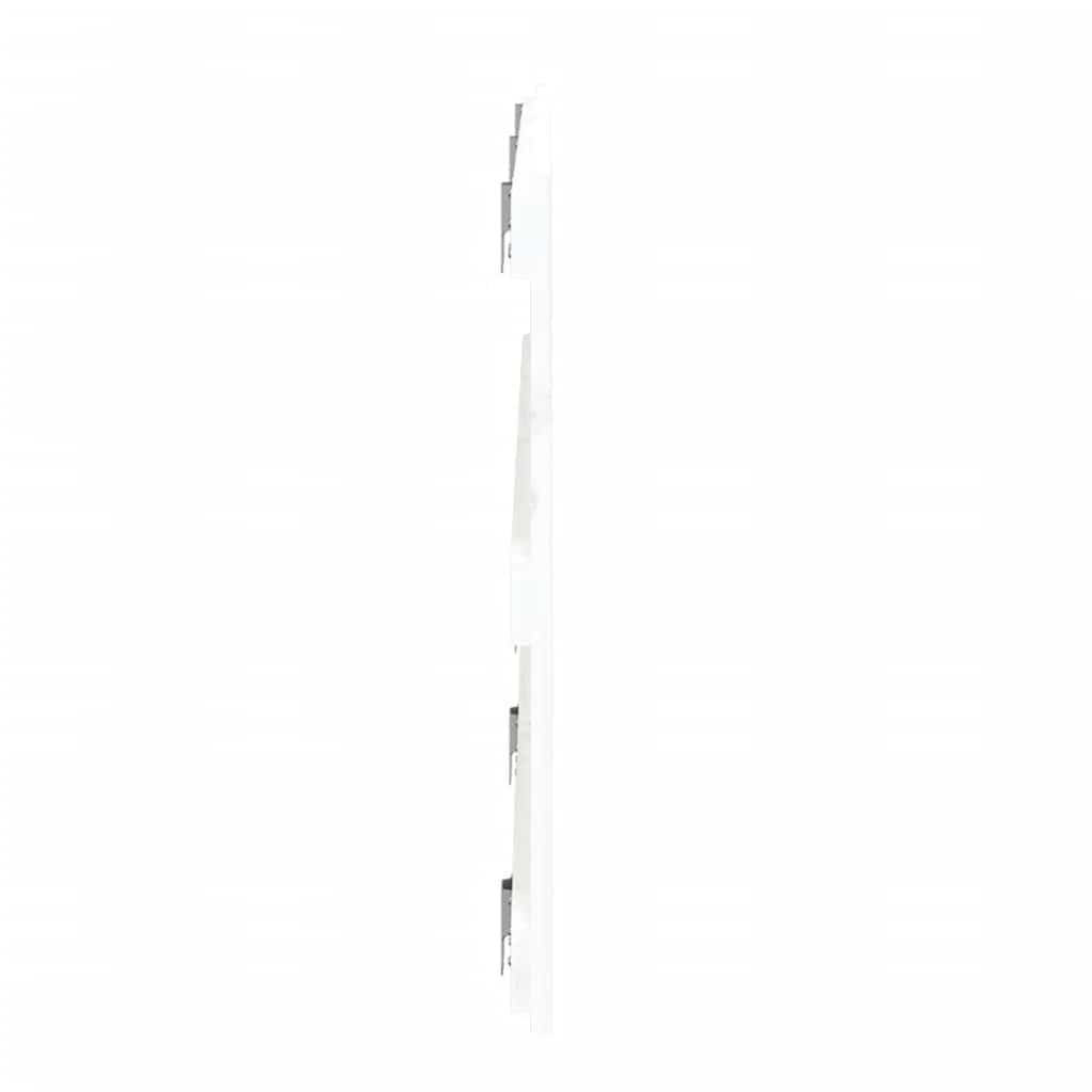 Fehér tömör fenyőfa fali fejtámla 185 x 3 x 60 cm 5
