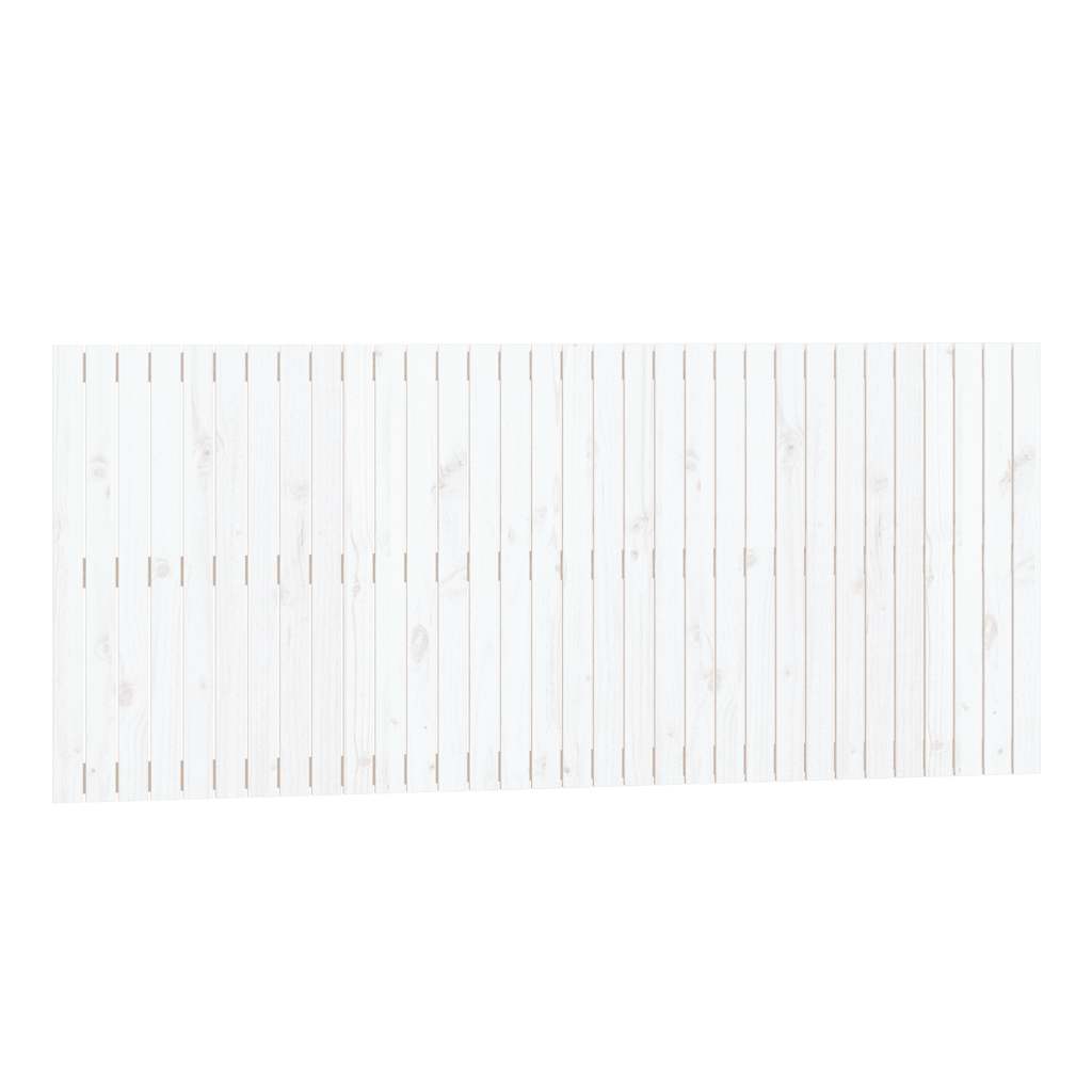 Fehér tömör fenyőfa fali fejtámla 204 x 3 x 90 cm 2