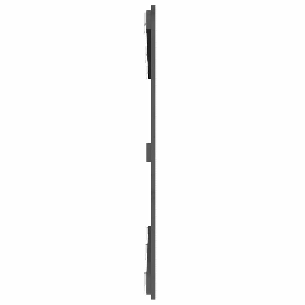 Szürke tömör fenyőfa fali fejtámla 159,5x3x90 cm 5