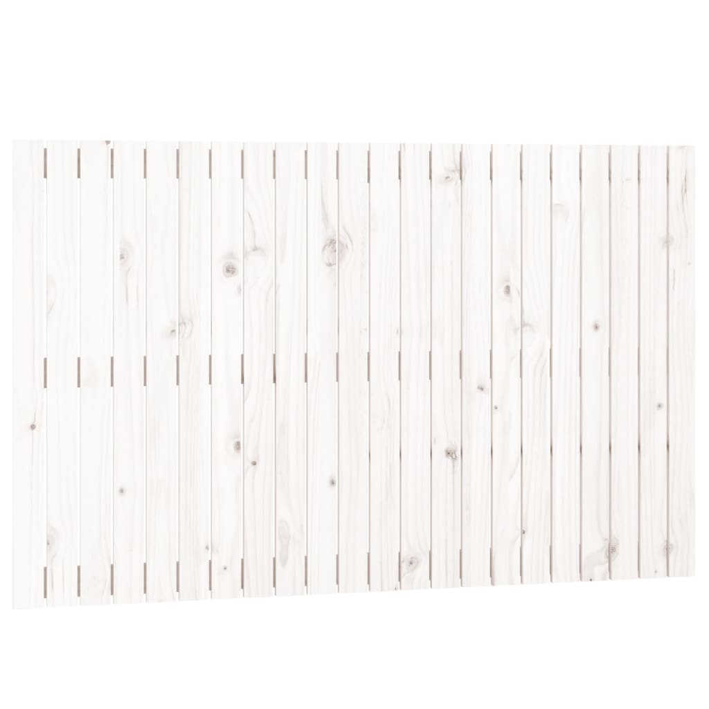 Fehér tömör fenyőfa fali fejtámla 140x3x90 cm 2