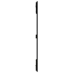 Fekete tömör fenyőfa fali fejtámla 95,5x3x110 cm 5