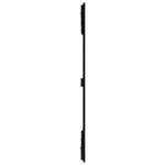 Fekete tömör fenyőfa fali fejtámla 127,5 x 3 x 110 cm 5