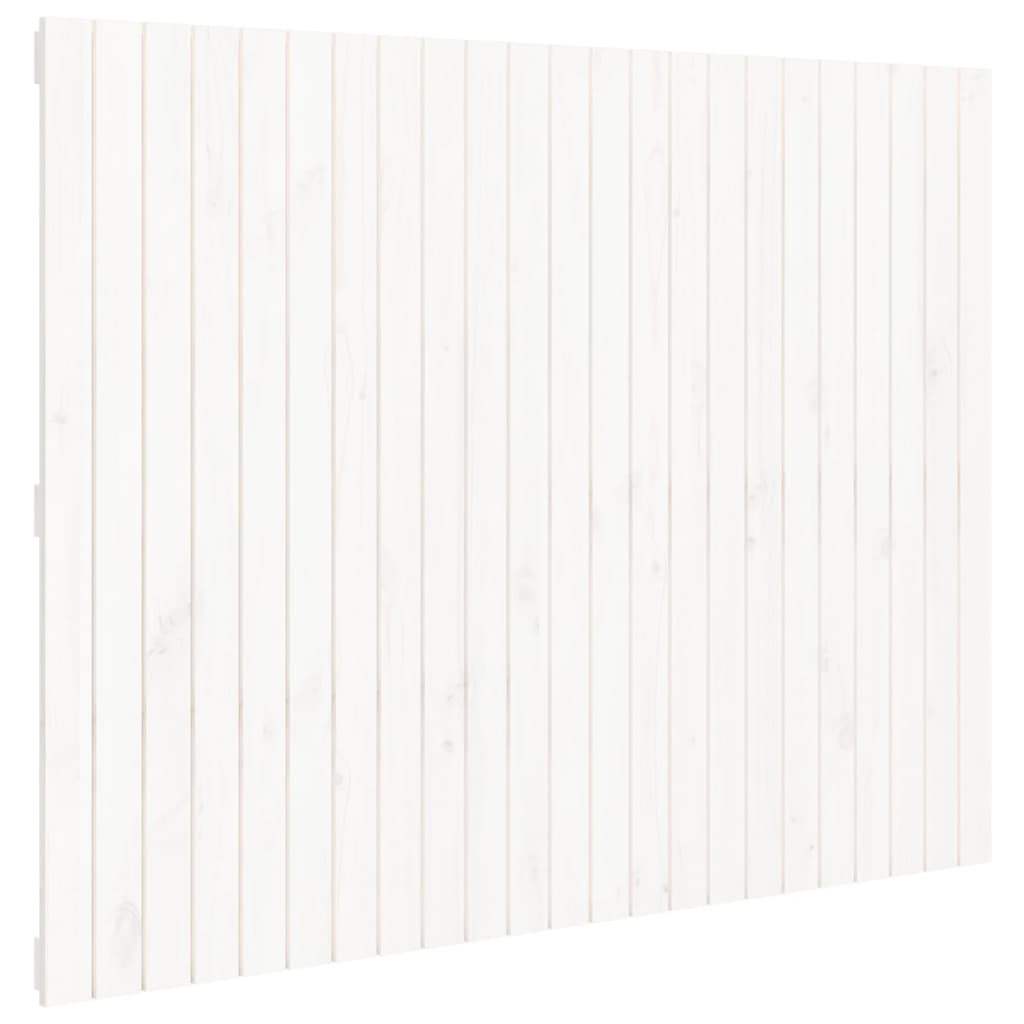 Fehér tömör fenyőfa fali fejtámla 146,5x3x110 cm 2