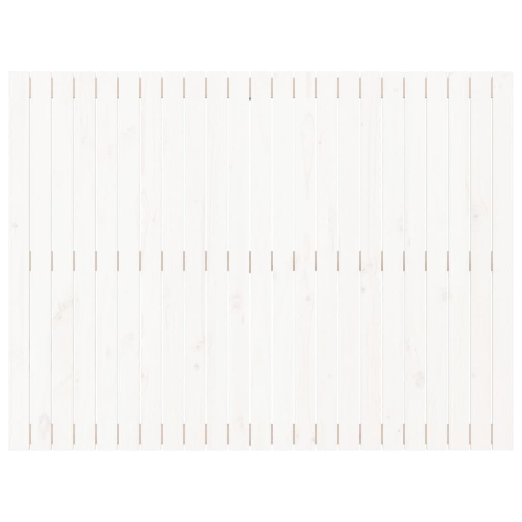 Fehér tömör fenyőfa fali fejtámla 146,5x3x110 cm 4