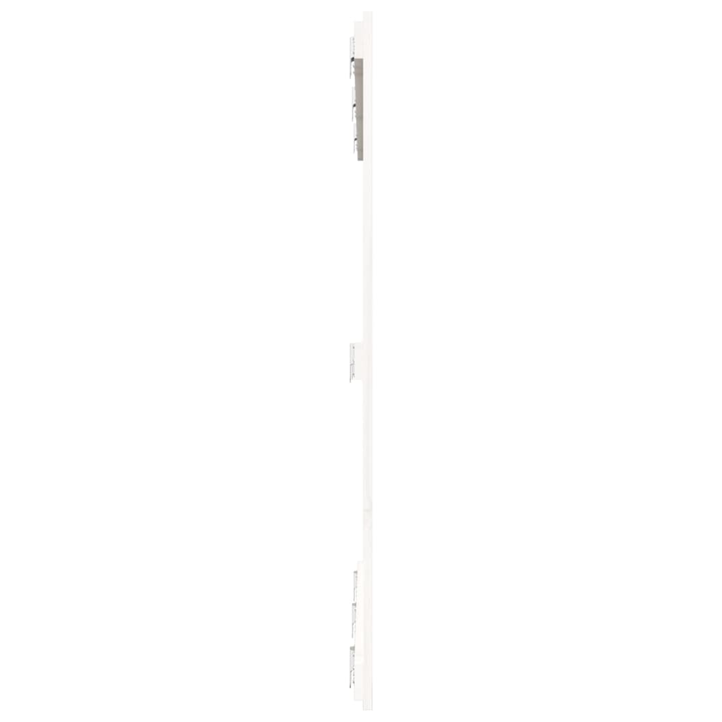 Fehér tömör fenyőfa fali fejtámla 146,5x3x110 cm 5