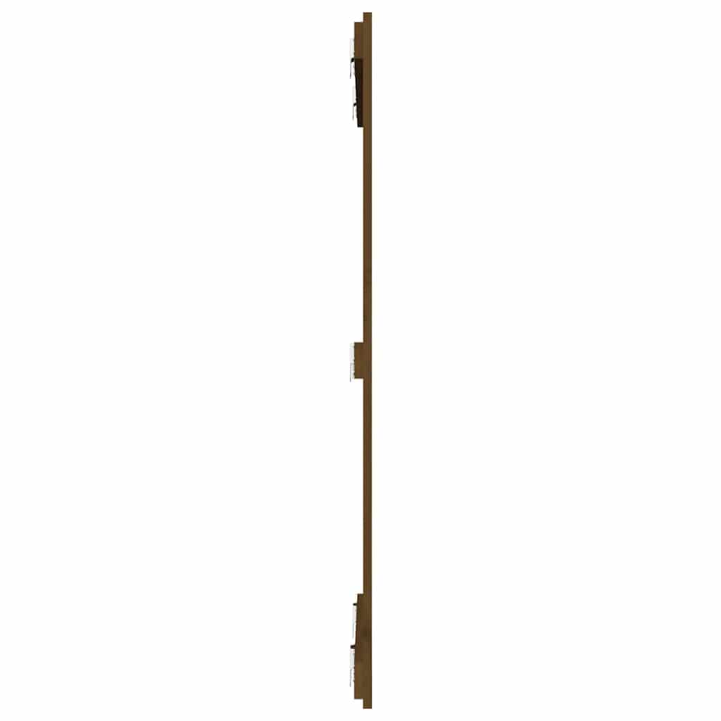 Mézbarna tömör fenyőfa fali fejtámla 82,5 x 3 x 110 cm 5